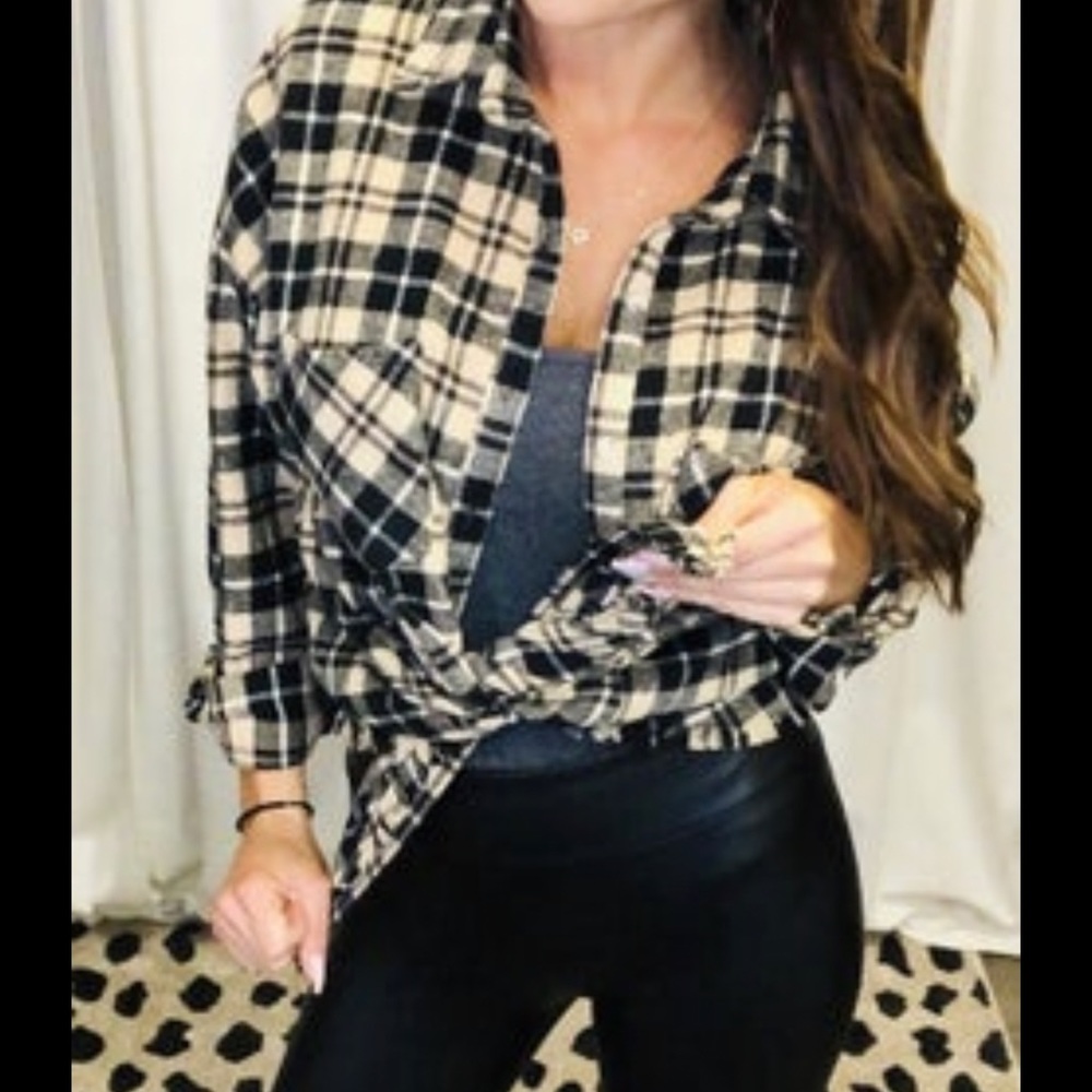 Flannel button up shirt